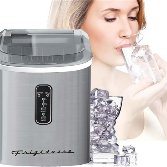 Frigidaire Counter Top Maker with Over-Sized Ice Bucket, Stainless Steel - Picture 6 of 6